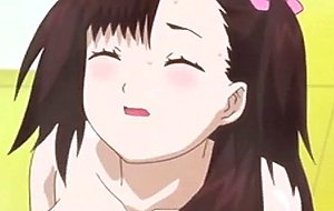 Bathroom anime sex with innocent teen naked girl