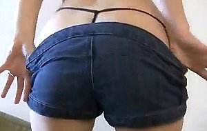 Brunette teen with shaved pussy