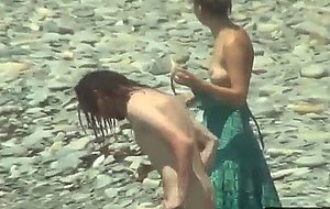 Sexy cuties are becoming tanned