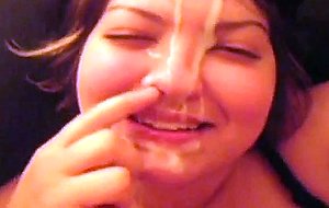 Amateur girl homemade 12134 horny b b w big facial