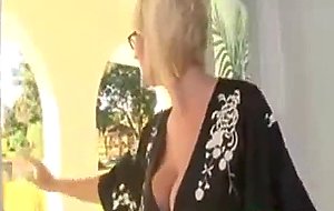 Big tit blond fucked by the pool guy