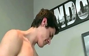 Horny amateur college hunk sucking on a intense cock