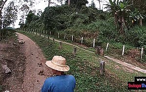 Elephant trunk hugging and sex after for this horny amateur teen couple