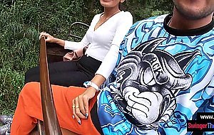 Elephant trunk hugging and sex after for this horny amateur teen couple