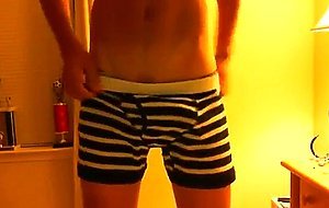 AMAZING twink in hot underwear wanks off!