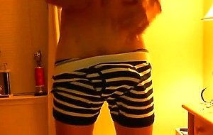 AMAZING twink in hot underwear wanks off!