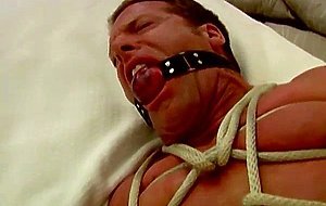 Cute muscular guy Derek tied up and gagged