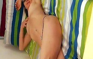 Hot brunette shows her naked body