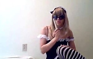 Dirty ladyboy amateur solo for webcam