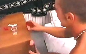 Busty latina gives head