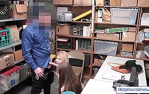 Officer strips and fucks teen shoplifter and big tits milf