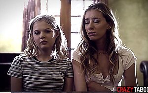 Teen lesbian troublemakers Haley Reed and hot Coco Lovelock fucked so hard