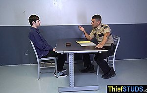 Scared teen perp Dakota Lovell fucked by a big latin cock