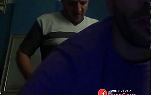 hot strong daddy fucks his buddy