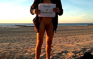 Naked at the beach