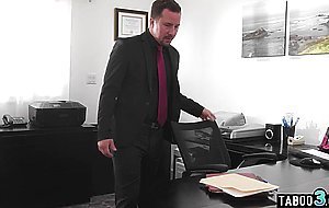 Curvy secretary Nicole Sage dildoed and anal fucked by her horny boss