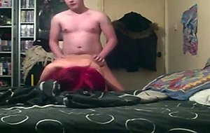 Redhead college schoolgirl sextape