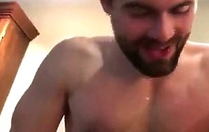 Bearded Stud Cumslut Eats Again - and Cums