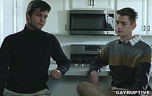 Stepbrothers threesome sex with hot neighbor Andrew Miller