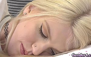 Blonde TS stepdaughter Izzy Wilde fucked by Micah Martinez