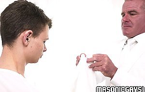 Dale Savage used his dick to bang Austin's small hole