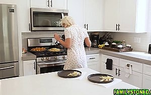 Stepson enjoying spending some quality time with his stepmom