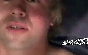 Fucking the twink's mouth and cumming on his face