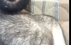 Extremely hairy dude with hairy back