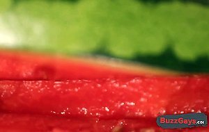 water melon cum - fucking a melon and cumming