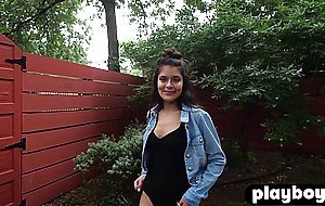 Petite big ass teen hot outdoor striptease after passion posing action