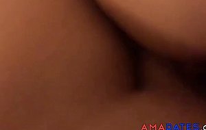 Cute 25 year old fucked from behind, creamy pussy.