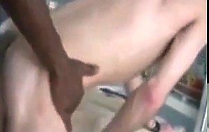 Big black gay used a white ass