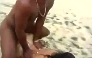 2 white beach sex with BBC