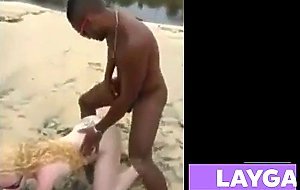 2 white beach sex with BBC