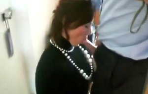 french secretary sucks at the office