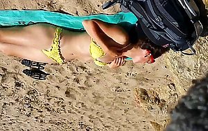 Str8 men jerking in beach for a slut