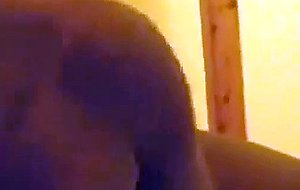 Busty ebony babe gets doggystyled and sucks cock