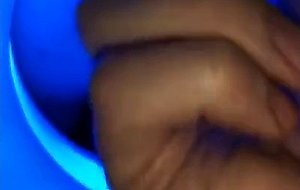 Blue Vision Gloryhole Big cock cum on tongud