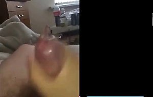 Quick jerk off and huge cum shot