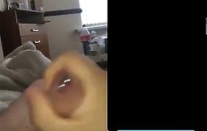 Quick jerk off and huge cum shot