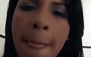 This busty latina tranny is a super lover