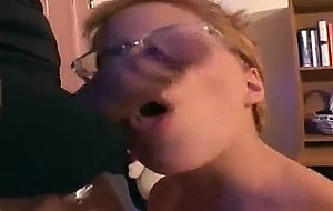 Redhead girlfriend sucks and fucks with facial