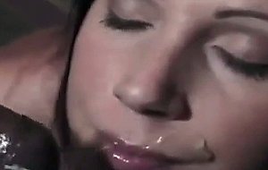 Amateur girl homemade horny redhead in hot interracial blowjob and facial mp4