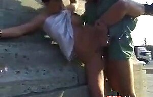 Paar offentlicher Sex in Berlin