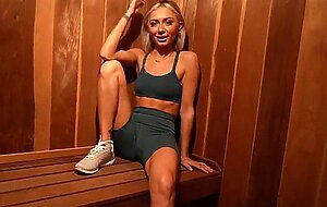 Chloe temple- blonde girl can't afford the gym