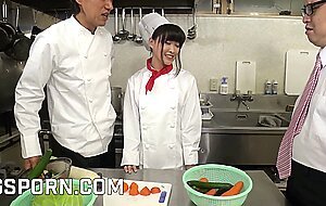 Go sushi, sweet japanese cook teen fucked by the chef i
