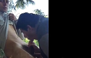 Jerking off in park