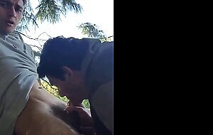 Jerking off in park