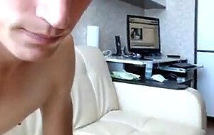 Dad cums in his son mouth