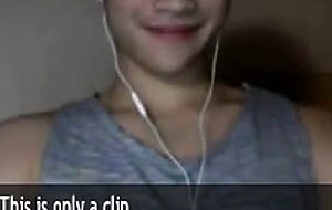 Asian webcam wank